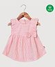 Nino Bambino 100% Organic Cotton Striped Dress - Pink
