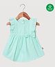 Nino Bambino 100% Organic Cotton Striped Sleeveless Dress - Blue