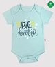 Nino Bambino 100% Organic Cotton Short Sleeves Big Brother Onesie - Blue