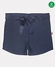 Nino Bambino 100% Organic Cotton Solid Shorts - Navy