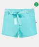 Nino Bambino 100% Organic Cotton Solid Shorts - Aqua Sky