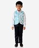 KID1 Sleeveless Birthday Treats Waistcoat - Sky Blue