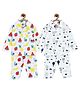 The Mom Store Combo of 2 Full Sleeves Fruit Print Night Suit  - Multicolor