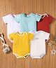 Kookie Kids Half Sleeves Onesies Pack of 5 - Multicolor