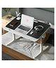 StarAndDaisy Multipurpose Bed Table With USB Hub Fan & Night Lamp - Black