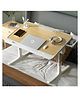 StarAndDaisy Multipurpose Bed Table With USB Hub Fan & Night Lamp - Yellow