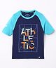 Jockey Raglan Half Sleeves Ath Le Tio Printed T-Shirt - Blue Depth