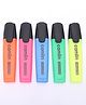 Camlin Highlighter - Set of 5 (Colour May Vary)