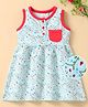 Baby Naturelle & Me Sleeveless Frock Floral Print - Blue