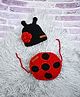The Original Knit Beetle Handmade Crochet Photography Prop - Red Black