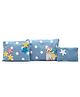 Happy Threads Cotton Pouch with Hand Made Animal Crochet Pack of 3 - Blue