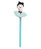 Happy Threads Pencil with Hand Crafted Doll Shaped Crochet Topper - Blue