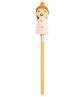 Happy Threads Pencil with Hand Crafted Doll Shaped Crochet Topper - Pink