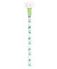 Happy Threads Pencil with Hand Crafted Flower Shaped Crochet Topper - Green