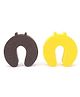 Cutez Door Guards Small Brown And Yellow - Pack Of 2