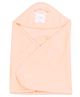 Simply Hooded Wrapper My Little Bear Embroidery - Peach