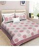 Mom's Home Organic Cotton Double Bedsheet with 2 Pillow Covers - Pink