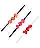 Funkrafts Pack Of 3 Crochet Heart Design Headband - Multi Colour