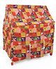 Lovely Play Tent House With Wheels Happy Rabbit & Bear Print - Red