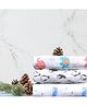 Elementary Organic Cotton Muslin Swaddle Wraps Whale Penguin Elephant Print Set of 3 - Multicolor