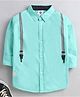 TONYBOY Suspender Print Full Sleeves Shirt - Green