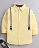 TONYBOY Suspender Print Full Sleeves Shirt - Light Yellow