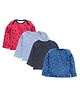 Kadam Baby Pack Of 4 Full Sleeves Solid & Stars Printed Tee - Multi Colour
