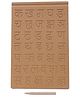 The Little Boo Wooden Hindi Consonant Learning Tray With Pencil - Brown