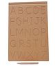 The Little Boo Wooden Alphabet Learning Tray With Pencil - Brown