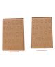The Little Boo Wooden Small & Capital Alphabet Learning Tray With Pencil - Brown