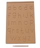 The Little Boo Wooden Lower Alphabet Learning Tray With Pencil - Brown