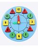 The Little Boo Wooden Time Learning Clock - Blue