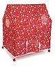 Lovely Play Tent House Cat With House Print - Red