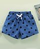 Kookie Kids Mid Thigh Length Shorts Polka Dot Print - Blue