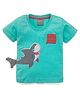 Little Kangaroos Half Sleeves Striped Tee - Blue