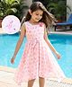 Hola Bonita Sleeveless Frock Floral Print - Pink