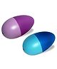 VParents Wooden Egg Shakers Organic Rattle Pack of 2 - Purple Blue