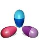 VParents Wooden Egg Shakers Organic Rattle Pack of 3 - Blue Pink Purple