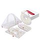 VParents BlueBellbaby 4 Piece Bedding Set With Pillow And Bolsters Sleeping Bag And Bedding Set And Feeding Pillow Combo - Pink