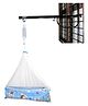 VParents Cruze baby Swing cradle with Hanging spring Window cradle Metal Hanger - Blue