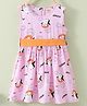 Kookie Kids Sleeveless Frock Owl Print - Pink
