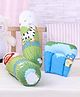 Babyhug Pillow and Bolster Set Jungle Print - Green Blue