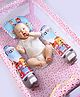  Babyhug Premium Pillow and Bolster Set Unicorn Print - Pink| Prevents Flat Head Syndrome| Neck and Shoulder Support | 100% Cotton| Breathable Fabric| Girls and Boys| Protection from Crib Railing| New Born Gifting Option | Travel Friendly| Soft and L