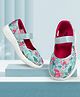 KazarMax Flamingo Printed Ballerinas - Light Blue