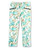 Cherry Crumble By Nitt Hyman Full Length Floral Print Trousers - Sea Green