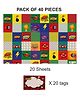 Party Anthem Superhero Gift Wrapping Paper with Name Tags Multicolor - Pack of 40