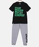 3PIN Half Sleeves Printed Tee & Joggers Set - Multicolor