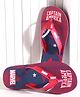 Marvel Slip On Flip Flops with Captain Marvel Print - Red