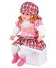 Fiddlerz Musical Doll Singing Rhyming Soft Stuffed Push Touch Sensors Doll Pink - Height 36 cm