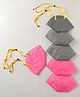 FROGGY Pack Of 6 Unvalved Anti-Pollution N95 With Head Loop Masks - Dark Grey & Pink